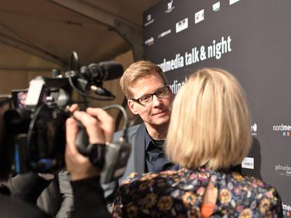 Ansgar Ahlers bei der „Emslandlounge“ auf der „nordmedia Talk and night“ im Februar 2019 © Thiago Vargas Ahlers
