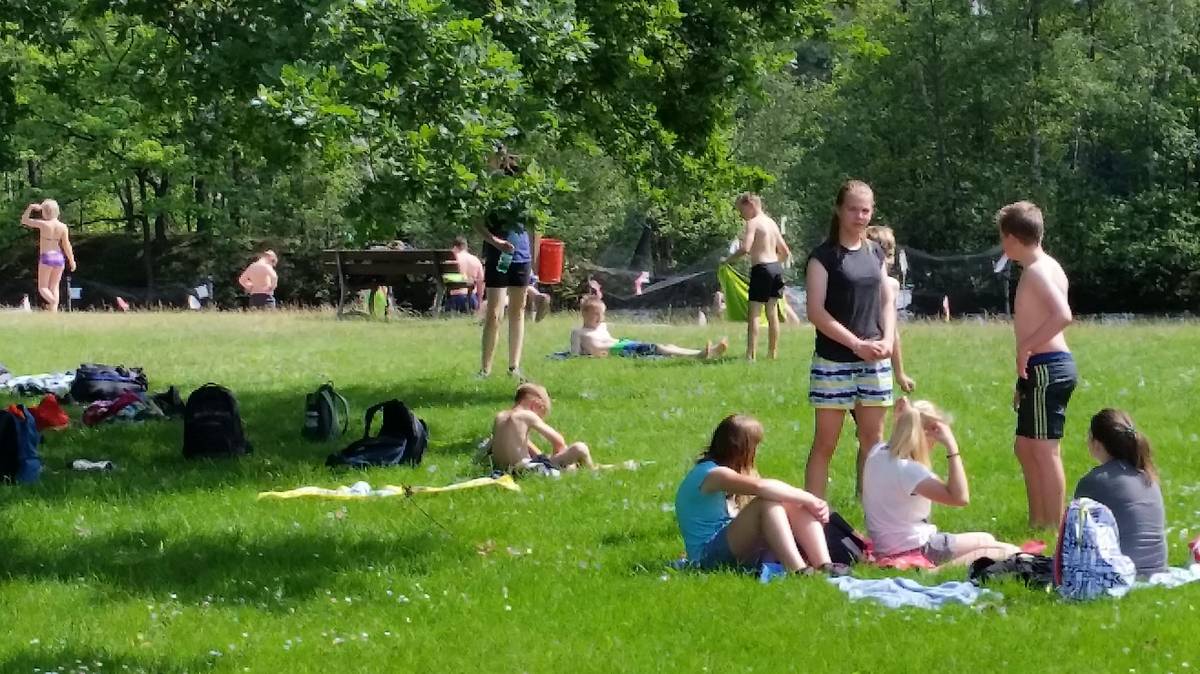 Blauer See in Lünne ist Ausflugsziel und Campingplatz